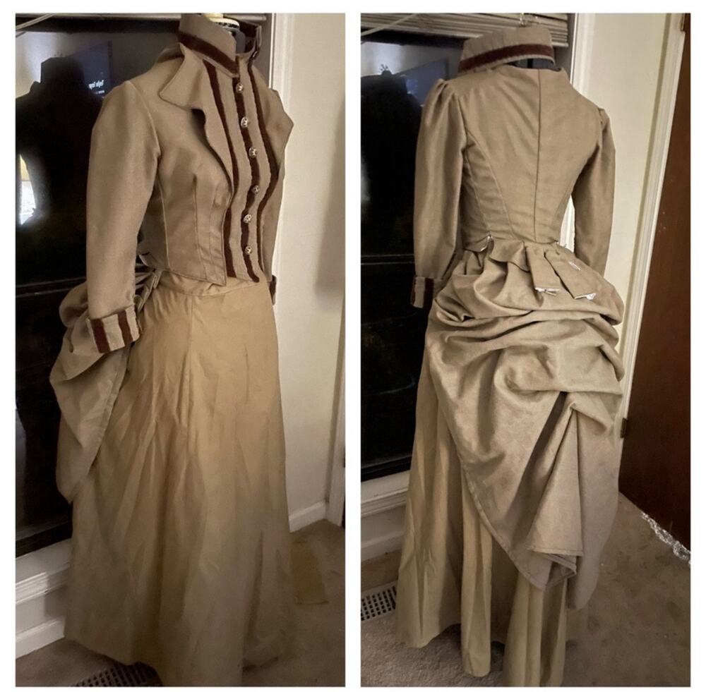 Victorian bustle bodice theater costume